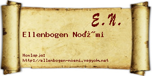 Ellenbogen Noémi névjegykártya